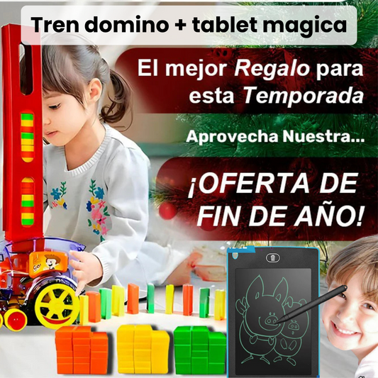 Tren Domino Automático SmartKids + Tablet Mágica